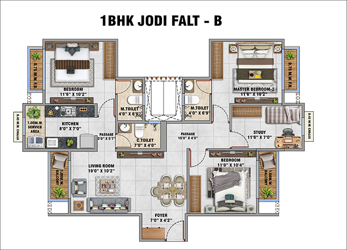 Garden View Residences at Mohan Prestige